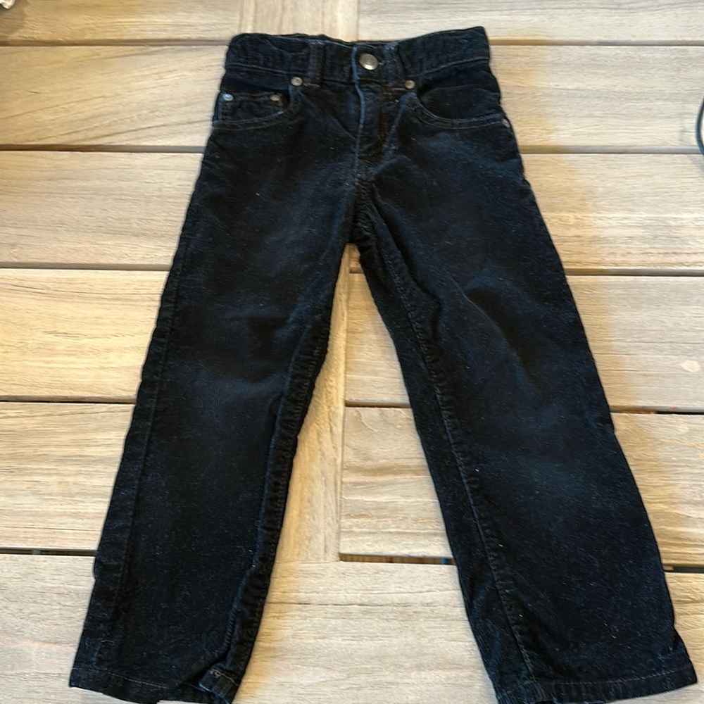 Gap Boys size 4T Black Corduroy Pants